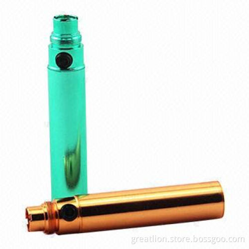Rainbow electronic cigarette battery, 650/900/1,100mAh